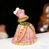 Elegant Handcrafted Enamel Coated Metal Jewelry Box for Jewelry Presentation and Decoration Rhinestones Details Case