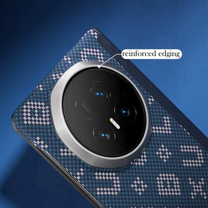 Blueo Carbon Fibre Case For Honor Magic V5 Kevlar Wireless Charging Back Cover Case for HONOR MAGIC V5