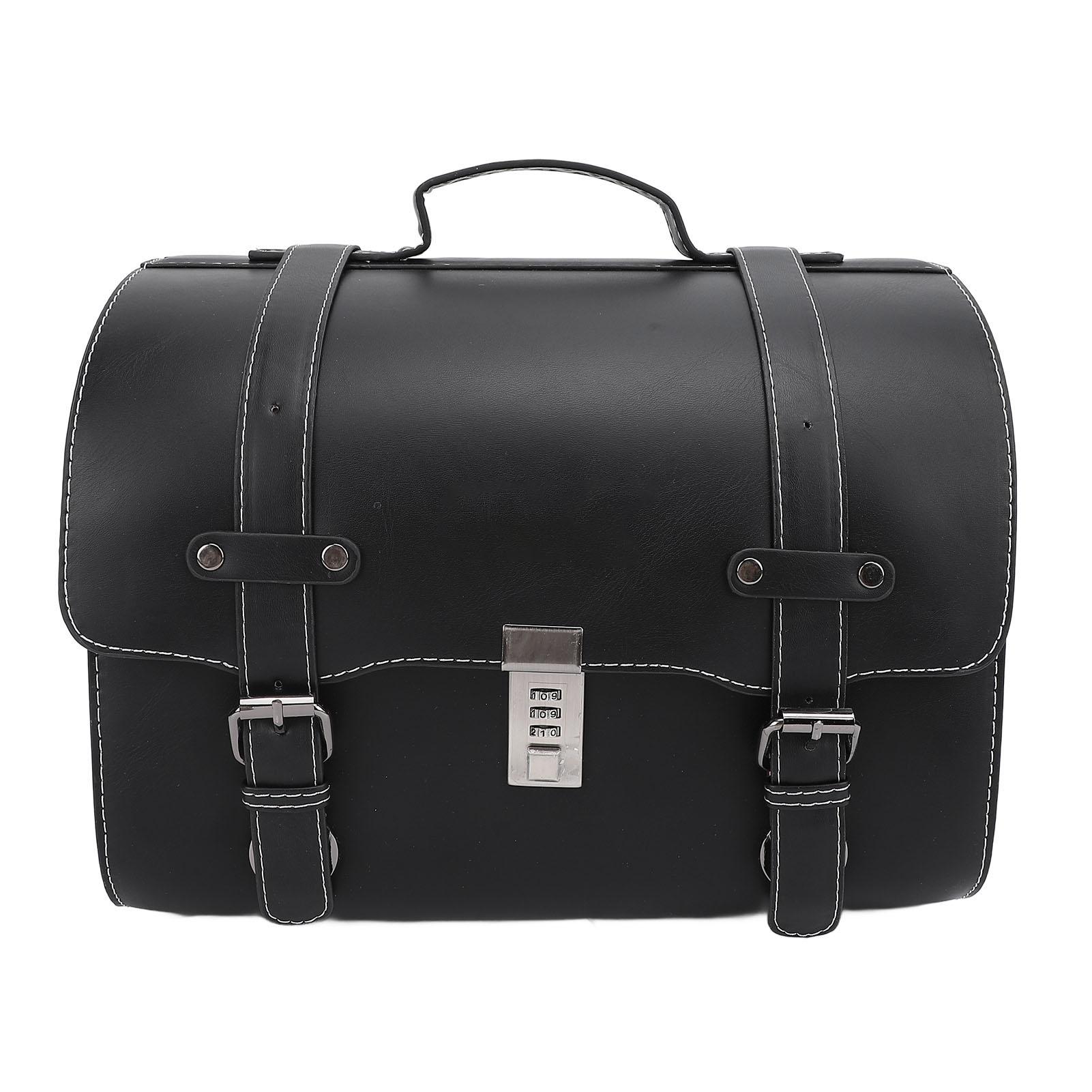 

18 л Мотоциклетная сумка на хвост Быстросъемная из ПУ кожи Высокой вместимости Водонепроницаемая Дорожная сумка для мотоцикла с кодовым замком