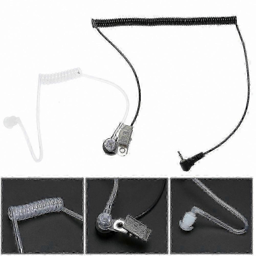 1pin 2.5mm Covert Acoustic Tube Earpiece for Icom Two-Way Radios with Spare Earbuds