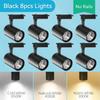 Spot Led Track Light 220V Ceiling Light COB Spotlight Rail Lamp Fixture for Living Room Clothing Store Full Set Track Lighting