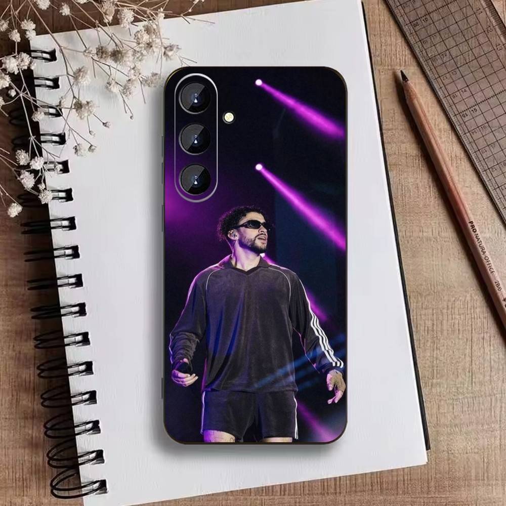 Bad K-Bunny Phone Case For Samsung Galaxy A73,21,22,32,71,53,52,51,80,5G Soft Black Cover Samsung a50 30s 50s