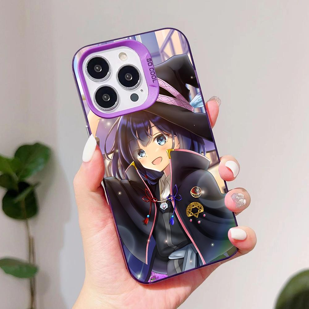 Wandering Witch Saya Phone Case for iPhone 17 16 15 14 13 12 11 X XR XS Air Pro Max Plus Purple Colorful Silver Cover