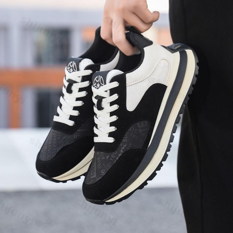 Fashion Men's Sneakers 2025 Autumn Winter New Fashion Outdoor Non Slip Running Shoes Comfortable Height Increase Lace Up Casual Shoes