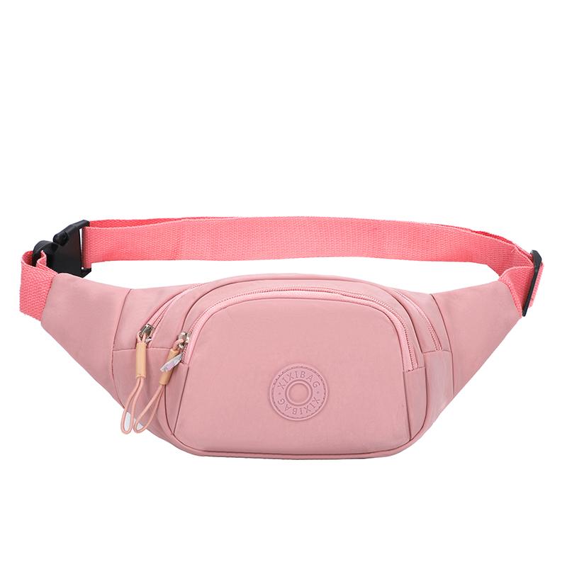 Lightweight Women's Outdoor Chest Bag – Rainproof Nylon Waist Pack for Hiking Running & Sports Use