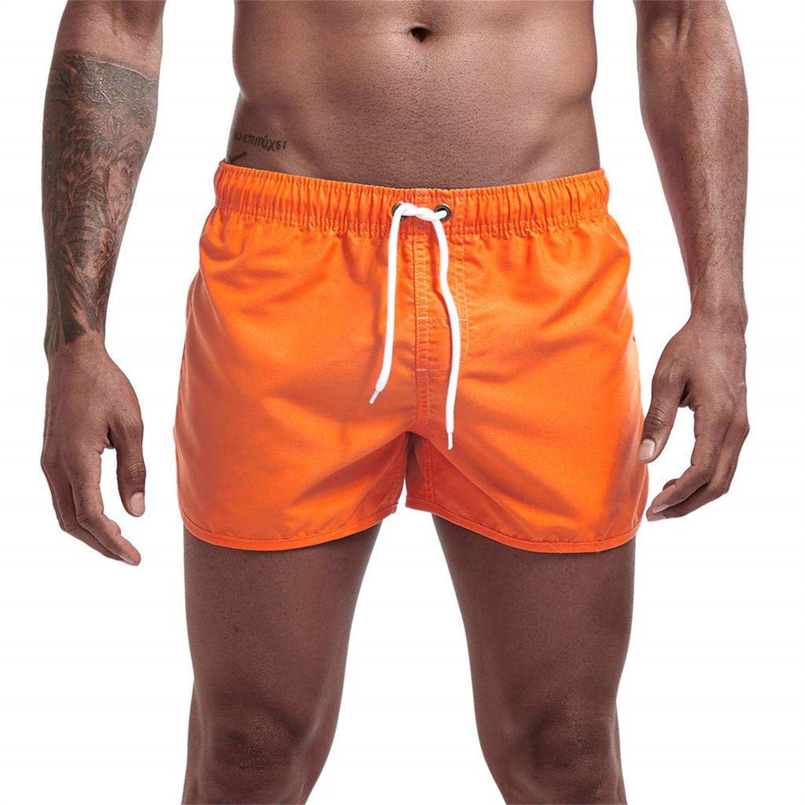 

Мужские повседневные брюки Мужские пляжные брюки Шорты для серфинга Спортивные быстросохнущие плавки XXXL шафрановый