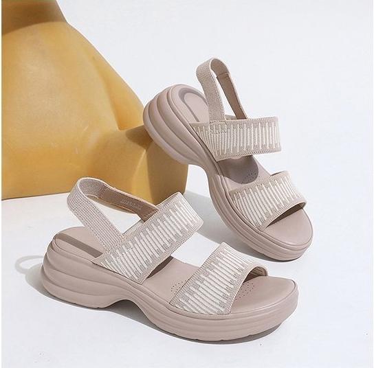 Large Size Spot New Thick Sole Lightweight Anti Slip Sole Comfortable and Casual Cool Drag Women's Shoes
