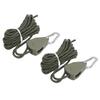 2 Pcs   Camping Tent   Wind Cord Outdoor Tent Rope with Pulley Canopy Quick Setup Camping Rope