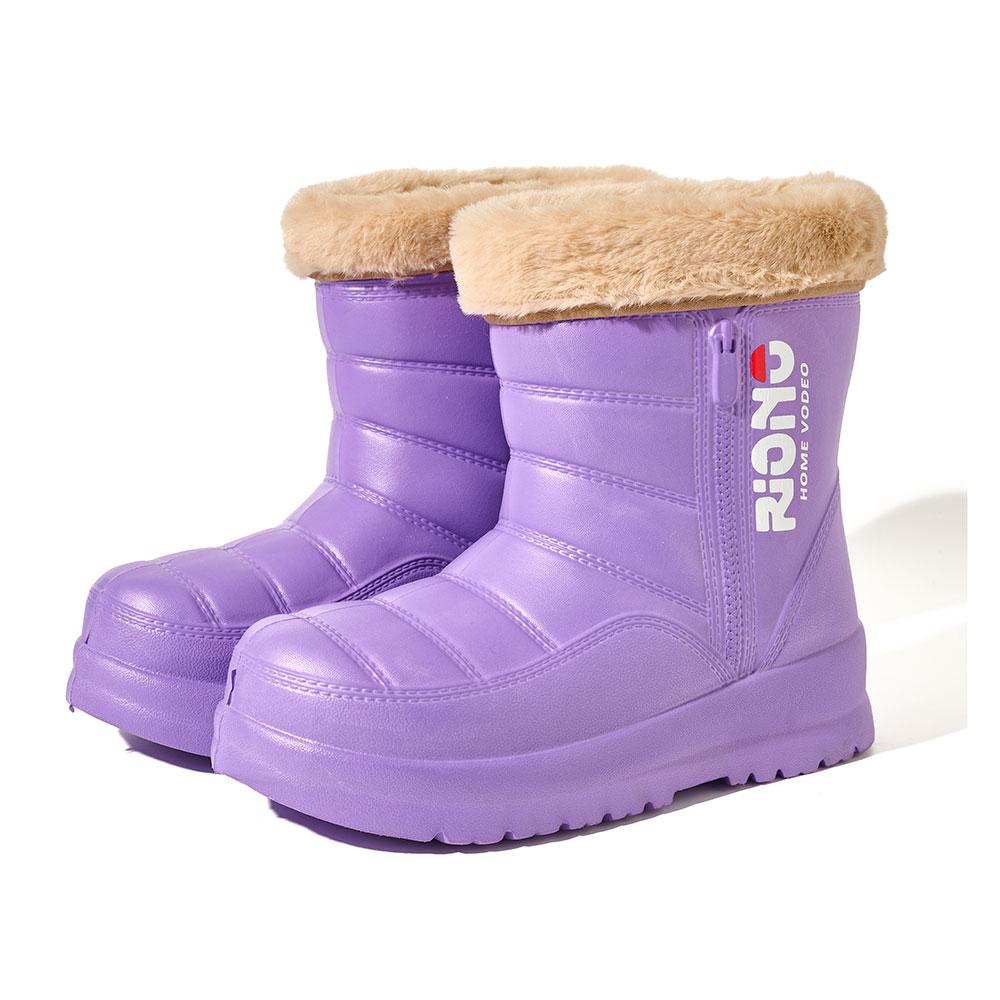 

Ladies Fashion Boots Chunky Heel Ankle Boots Waterproof Winter Shoes Comfortable Non Slip 40-41 фіолетовий