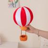 Cute Hot Air Balloon Plush Pillow Soft Stuffed Air Balloon Cushion Colorful Striped Fluffy Toy For Kids Room Nursery Decoration