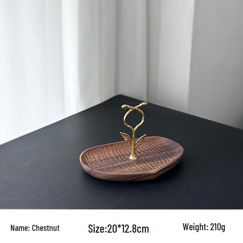 

Walnut Wood Multi-Layer Dessert & Fruit Plate Small