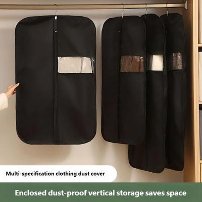 Sichtbare Hängende Staubschutzhülle Daunenjacke Tasche mit Easy-Access-Design für Kleidungsstücke und Platzsparende Aufbewahrung für Kleine Bereiche