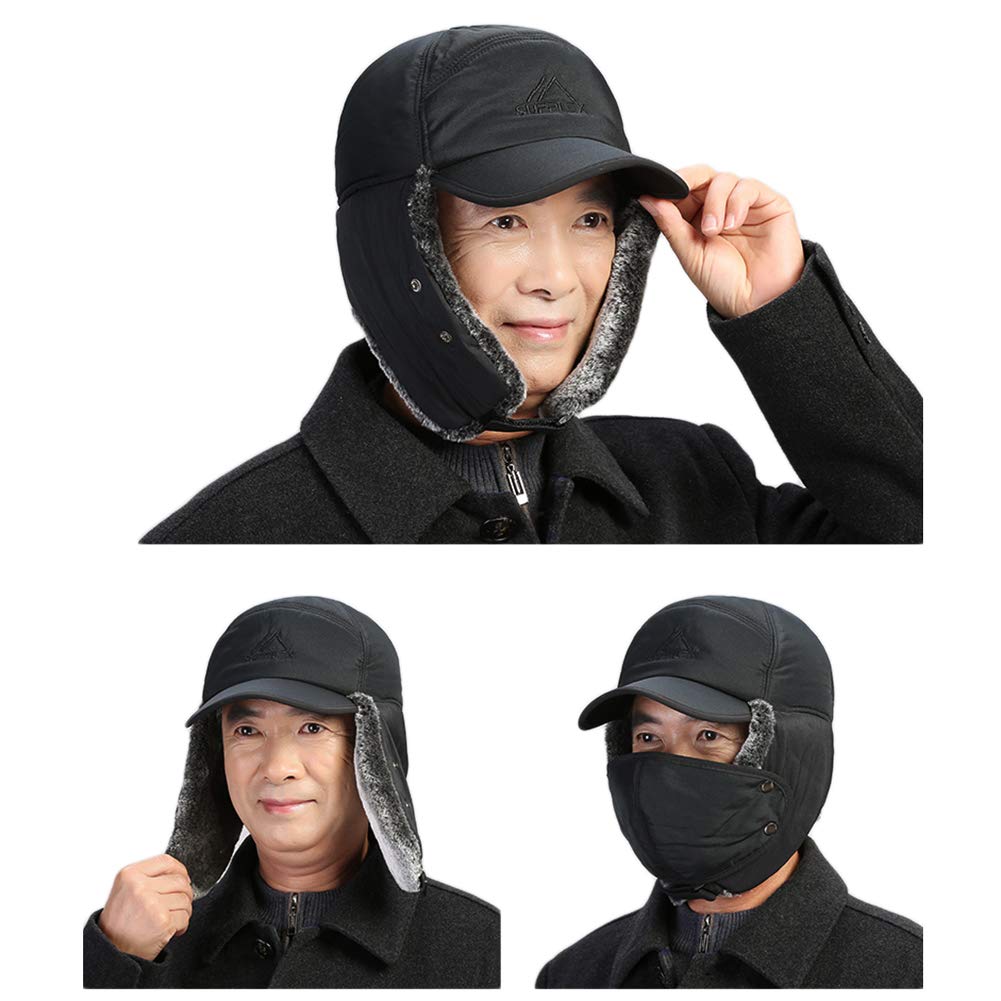 ITODA and Adjustable Pilot Cap with Windproof and for Autumn and Comfortable to the Perfect for and Outdoor Sizes Men's Women's Earflaps,