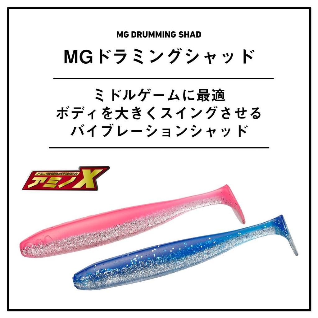 DAIWA Lure MG Drumming Shad 3.0 Smoke Shad