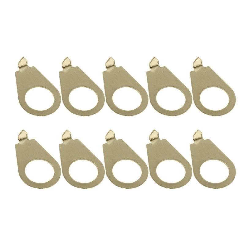 Pack of 10 Metal Electric Guitar Knob Pointer Indicators Guitar Potentiometer Markers for Precise Volumes Tone Control