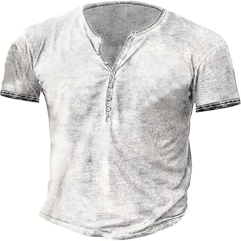 

Летняя мужская удобная футболка с коротким рукавом на 7 пуговицах, быстросохнущая и модная, подходит для ношения на открытом воздухе 6XL белый
