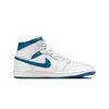 Air Jordan 1 Mid Industrial Blue Men Sneakers White FN5215-141