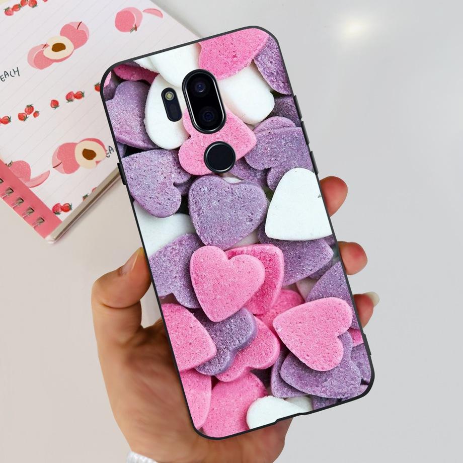 For LG G7 ThinQ G7 Plus Mobile Phone Cover Ultra Slim Soft Silicone Black Capa Etui For LG G6 Plus G6+ G7+ Case Lovely Cartoon