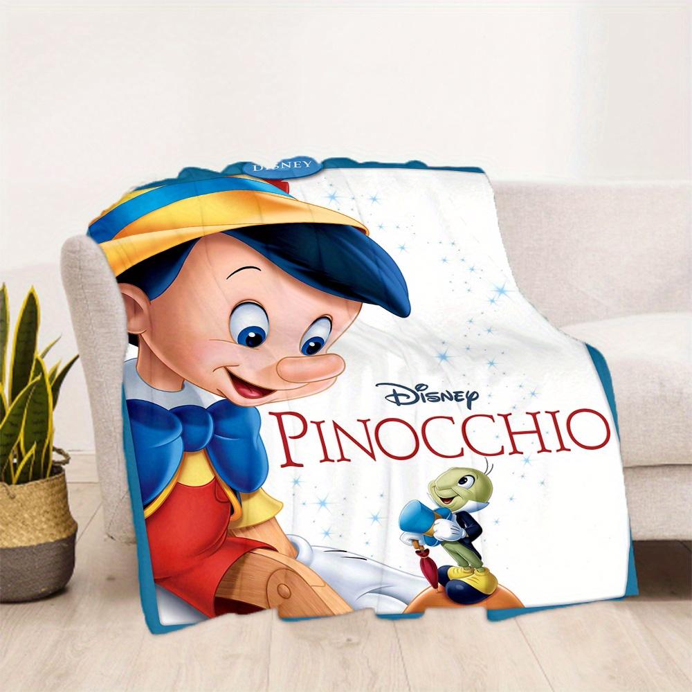 1pc, Cute Pinocchio & Friends Blanket Soft Throw for Outdoor, Perfect Gift for Friend, All Seasons Use, Outdoor Blankets, Living Room