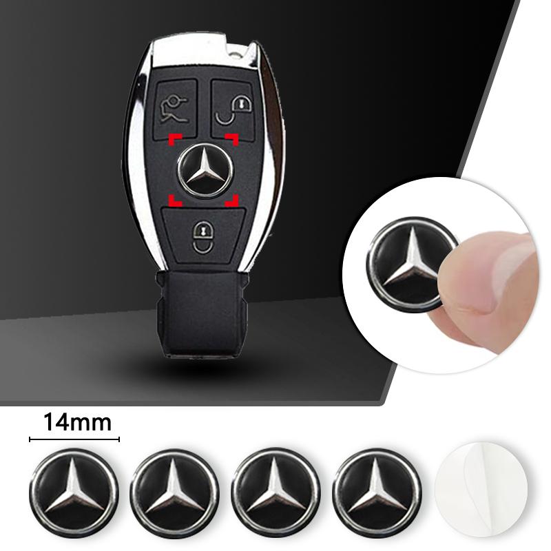 ZJH5   Car Smart Remote Keyhole Sticker For Mercedes Benz AMG A B C E G CLA W211 W203 W204 W210 W124 Decal Decoration Lables Accessory