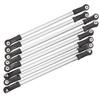 8pcs Metal   Joint Link Rod RC Accessory Fit for   SCX10II 90046 D90 1Celsius10 RC Car