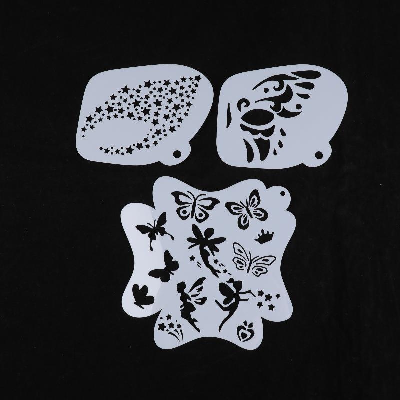 Face Paint Stencils Professional Body Art Paint Stencils Reusable For Adults Kids Easily Use Templates For Parties Makeup Tools