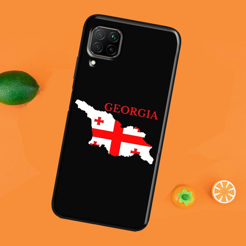Georgia Grunge Flagge Telefon Fall Für Huawei P40 Lite P20 P30 Pro Nova 5T P Smart Z 2019 2021 Ehre 50 10i 8X 9X