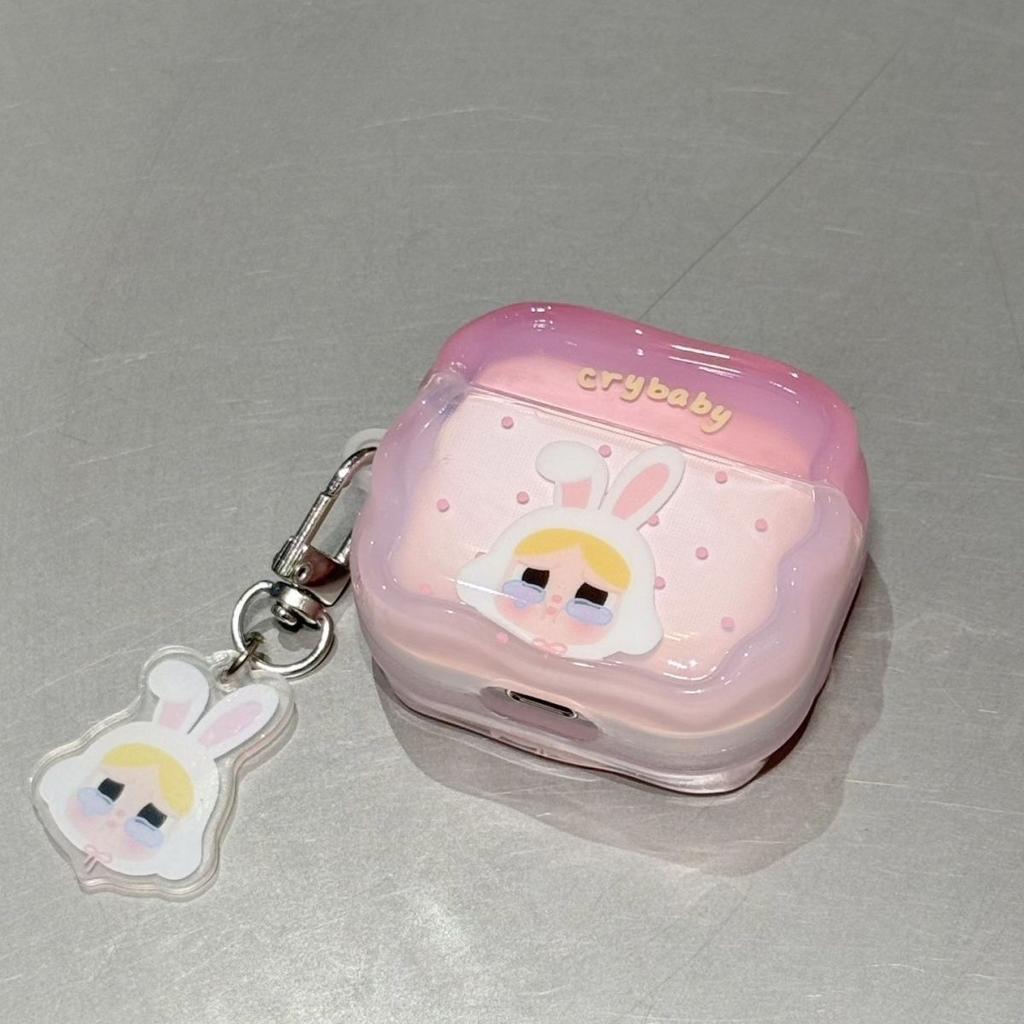 Pink Rabbit Crying Baby Is Suitable for Bluetooth AirPods1 Apple Protective Case 1st Generation AirPodsPro1/1 Earphone Case.