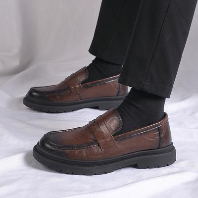 Fashion Men's Dress Shoes Leather Fashion Shoe for Men Business Formal Casual Shoes Slip On Wedding Men Shoes Male Footwear