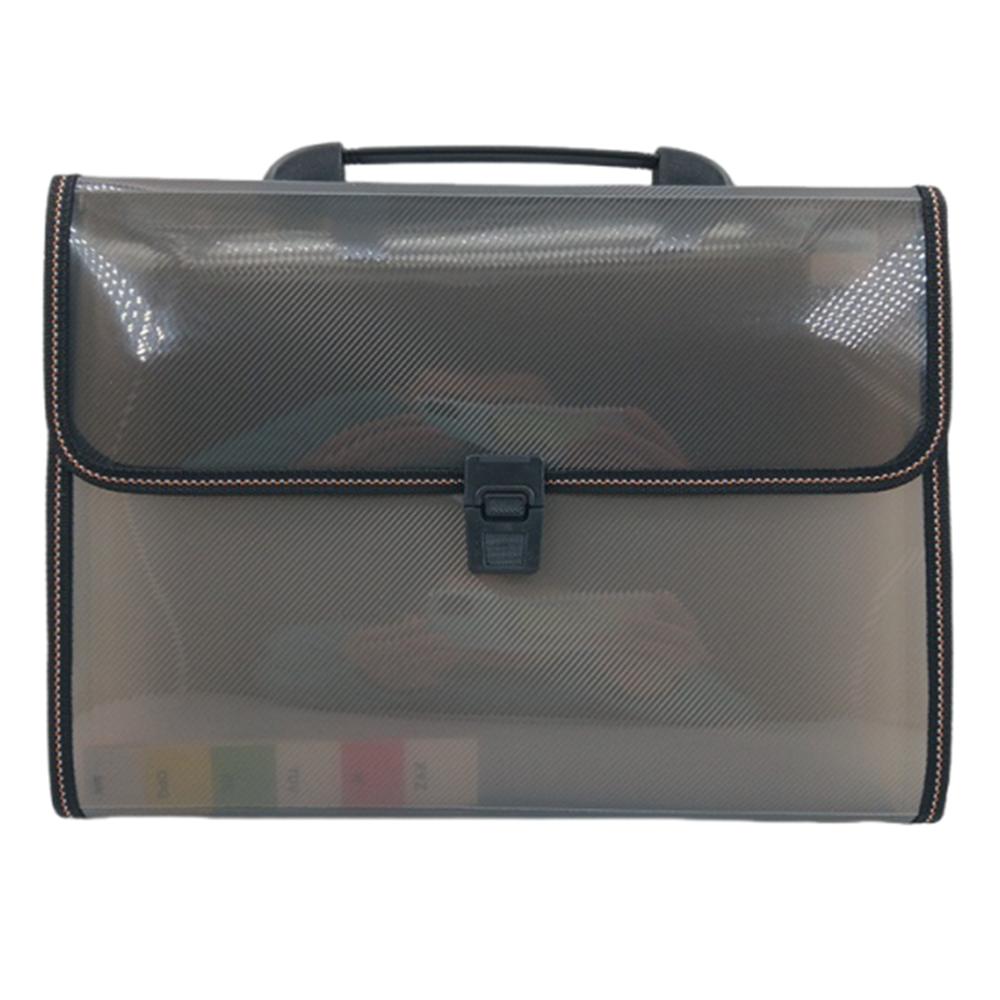 13 Pocket Handheld File Bag Dustproof Accordion File Folder  School Office Supplies