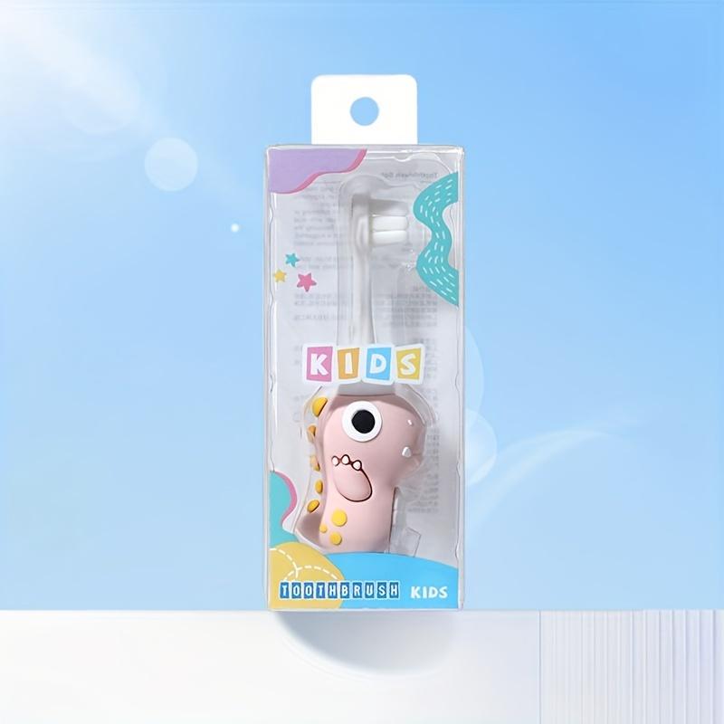 Зубная щетка в виде динозавра — мягкая щетина, легко чистится, забавный мультяшный дизайн, подходит для малышей в возрасте от 3 до 6 лет для ухода за полостью рта в раннем детстве