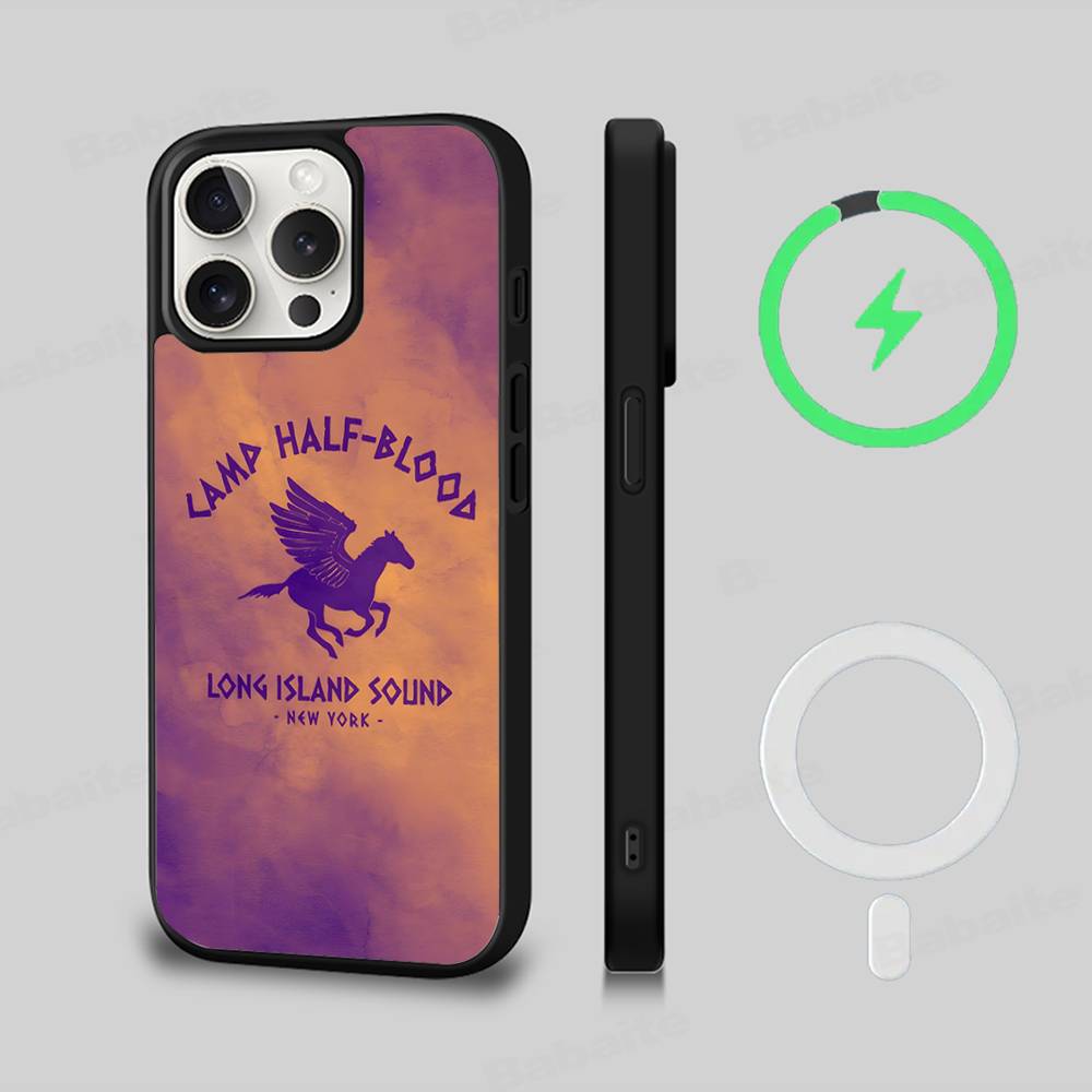 Camp Half-Blood Phone Case For IPhone 13 14 15 11 12 16 17 Pro Max Plus For Magsafe Magnetic Shell