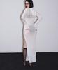 VINAJ Hooded Long Dress Cover-Up (White)