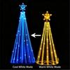 Christmas Cone Tree Lights LED Lighted Christmas Tree Lights Waterproof Dimmable Cone Tree Light for Xmas Eve Night Decor