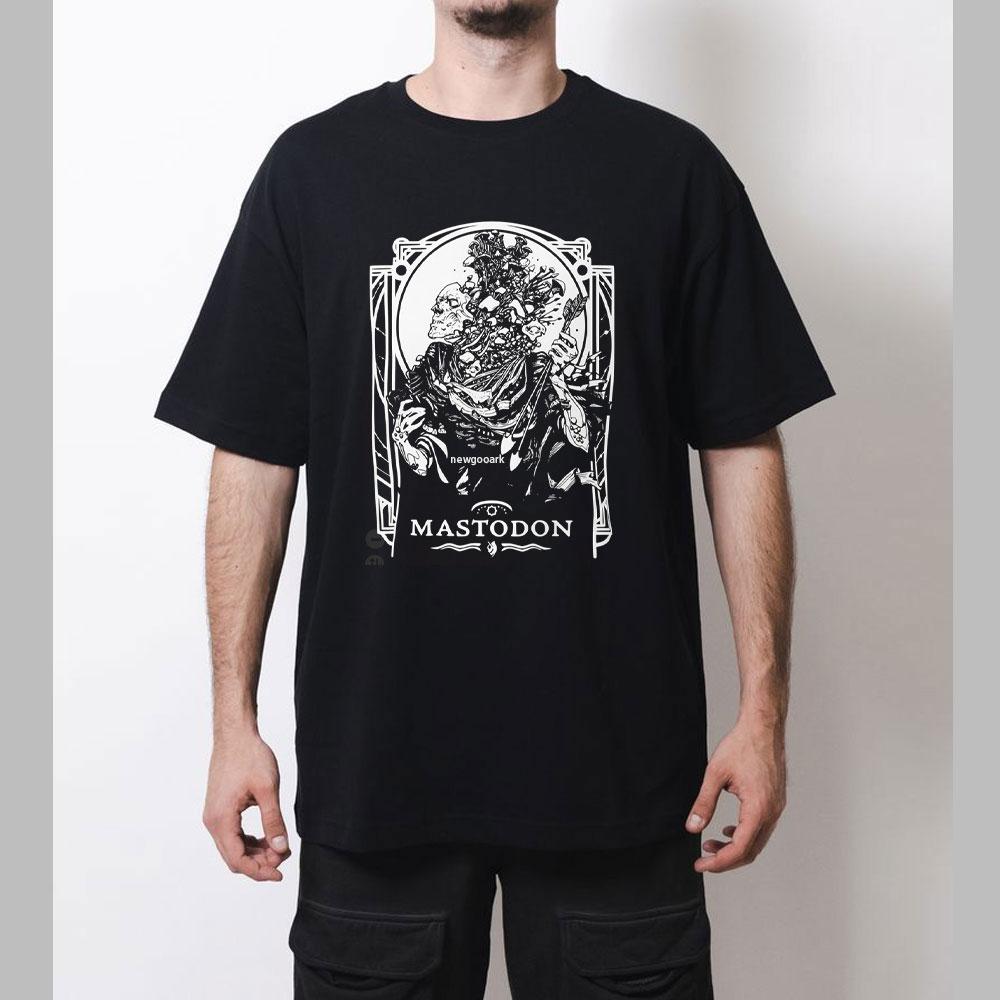 

Mastodons Metal Band Tour Gothic T Shirt Woman Man Vintage Fashion Casual Cotton Graphic T Shirts Streetwear Creative Tops Tee S