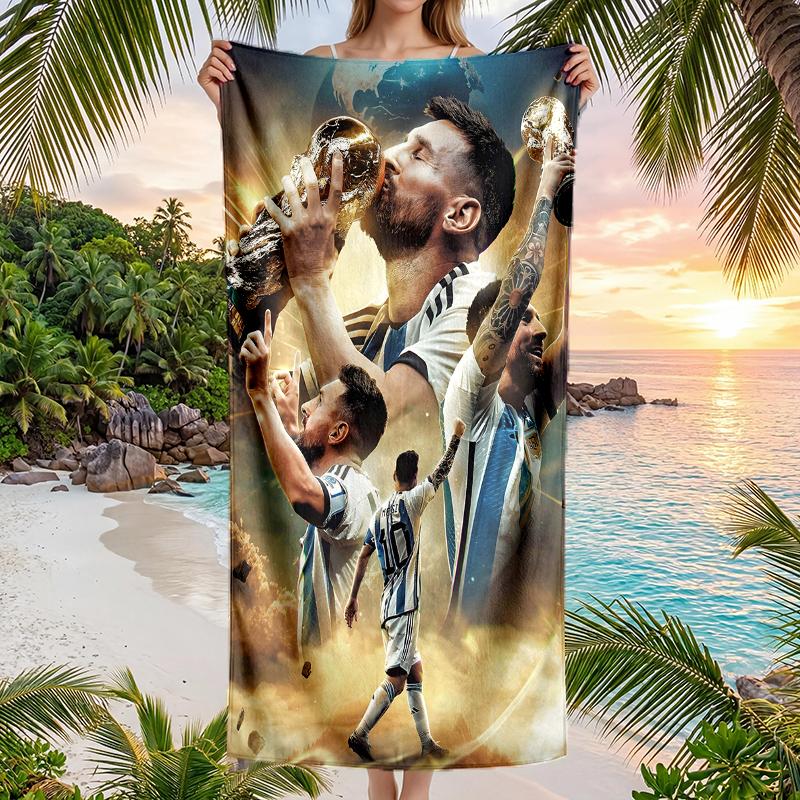 Great Soccer Player Fashion Beach Towel: Ideal for Summer Adventures Soft, absorbent and quick drying suitable for swimming and bathing