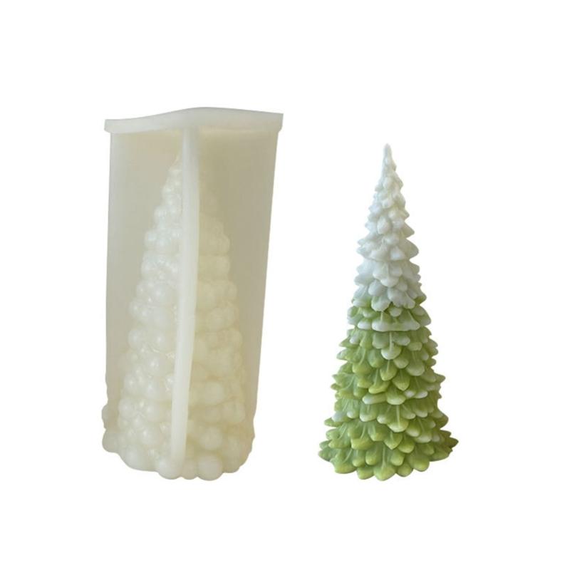 Christmas Tree Silicone Candle Mold Aromatherapy Scented Candle Epoxy Resin Mould Casting Tool for DIY Candle Making