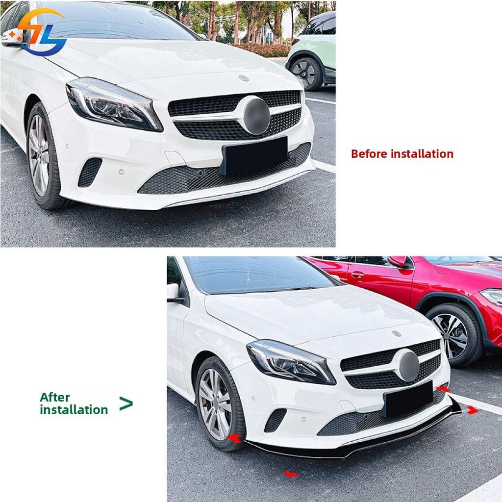 For Mercedes-Benz A-class W176 2016-2018 Late Ordinary Version Front Lip Front Shovel Spoiler Modification Accessories