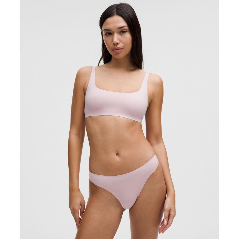 

Lululemon WunDermost Ultra Soft Nulu Scoop Neck BrAlette AD Cups Pink HAze 8