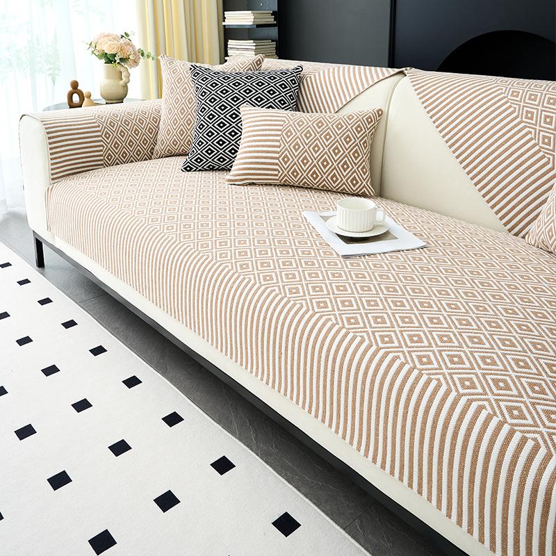 Premium Sofa Cushion  New Four-Season Universal Straight Row Seat Cushion Fixed Non-Slip Sofa Cover Cloth Towel