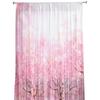 Japanese Style Cherry Blossoms Pink Flower Sheer Curtains for Living Room Decor Window Curtains Kitchen Tulle Voile Curtains