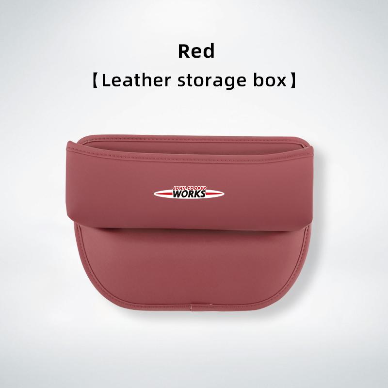 Leather Car Seat Gap Organizer Box Leak-proof Storage Bag For Mini Cooper JCW Works F54 F55 F56 F57 F60 R50 R52 R53 R55 R56 R57 svkjb33