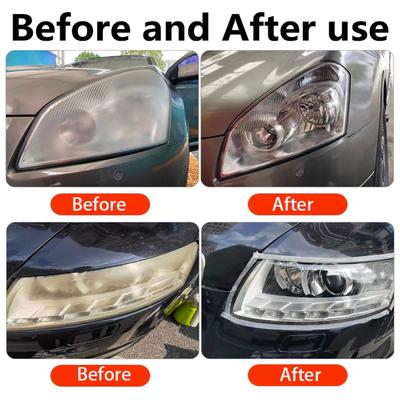 Car Headlight Polishing Restoration Kit Headlight Scratch Repair Remover Headlamp Cleaning Polishing Set Remove Oxidation Liquid