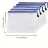 5PCS Zipper File Folder with Large Capacity – Office/Student Data Organizer, Multi-Purpose Stationery Document Bag