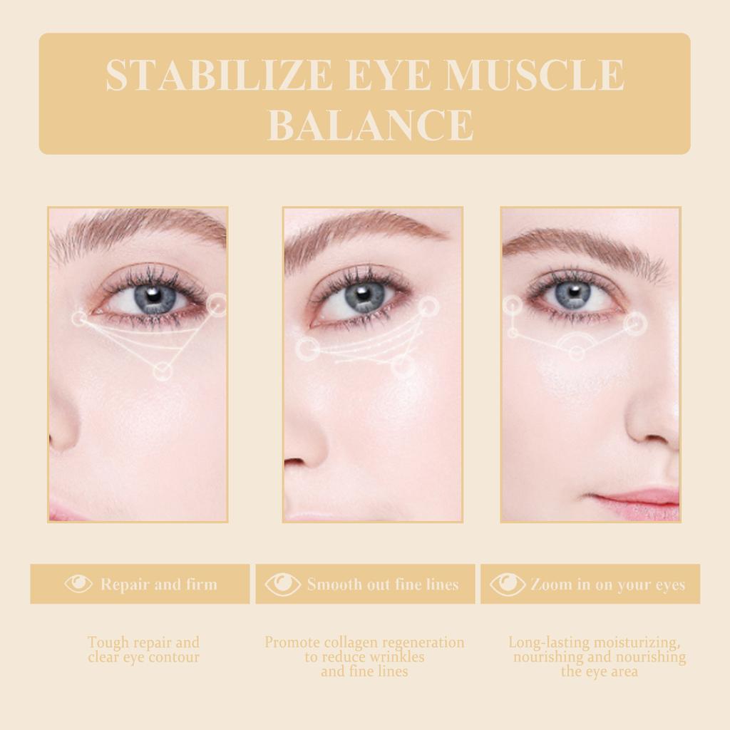 EELHOE Golden Revitalizing Eye Cream Eye Firming Fade Dark Circles Fine Lines Skin Lifting and Firming