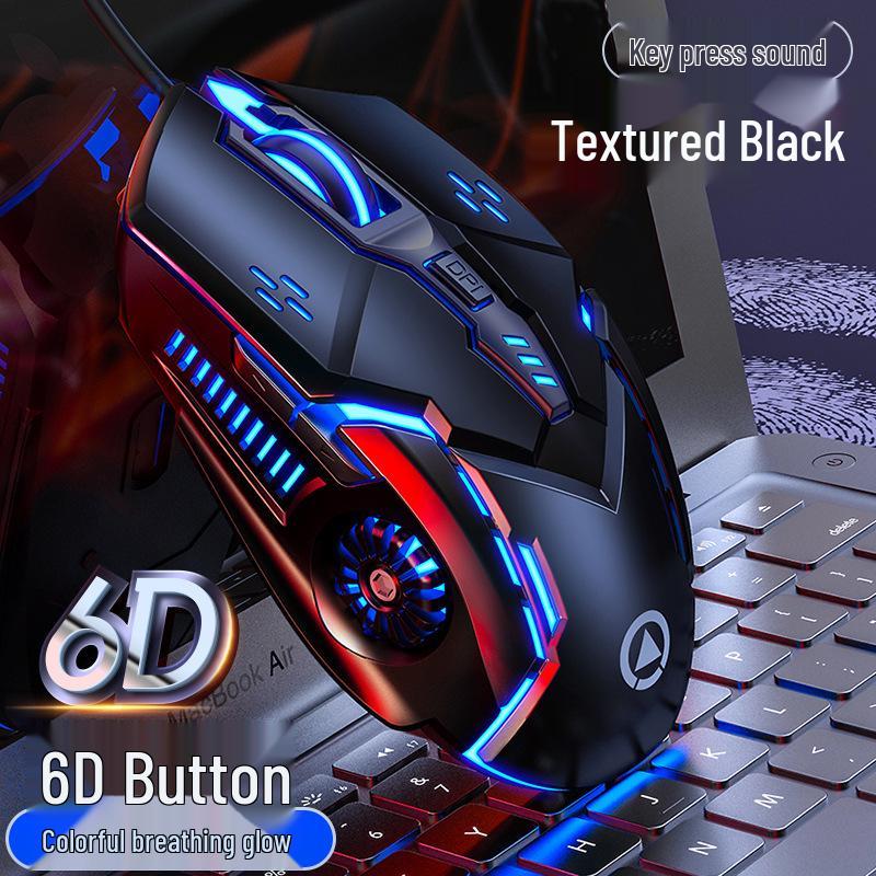 G5 Luminous Wired Gaming Mouse - Silent, Mechanical, for Esports, Computer Accessories