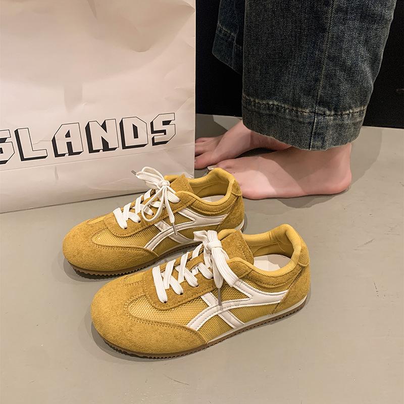 Dexun shoes women's mesh breathable shoes 2025 spring and summer new casual versatile Forrest Gump board shoes popular sports mesh shoes