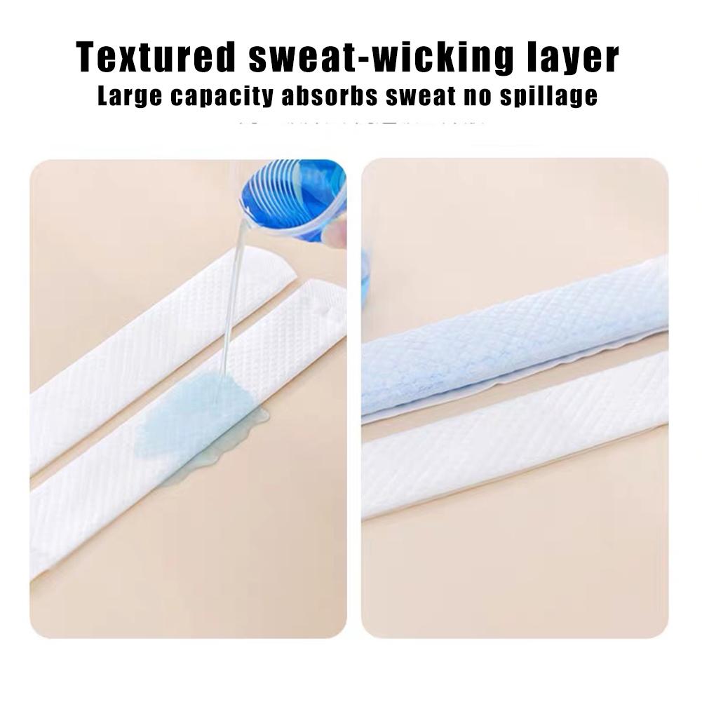 10pcs/pack Disposable Neck Neckline Sweat-absorbing Stickers Shirt Hat Sweat-proof Stickers for Men Women