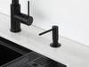 Matte Black Kitchen Sink Soap Dispenser - 500ml with Brass Pump Head