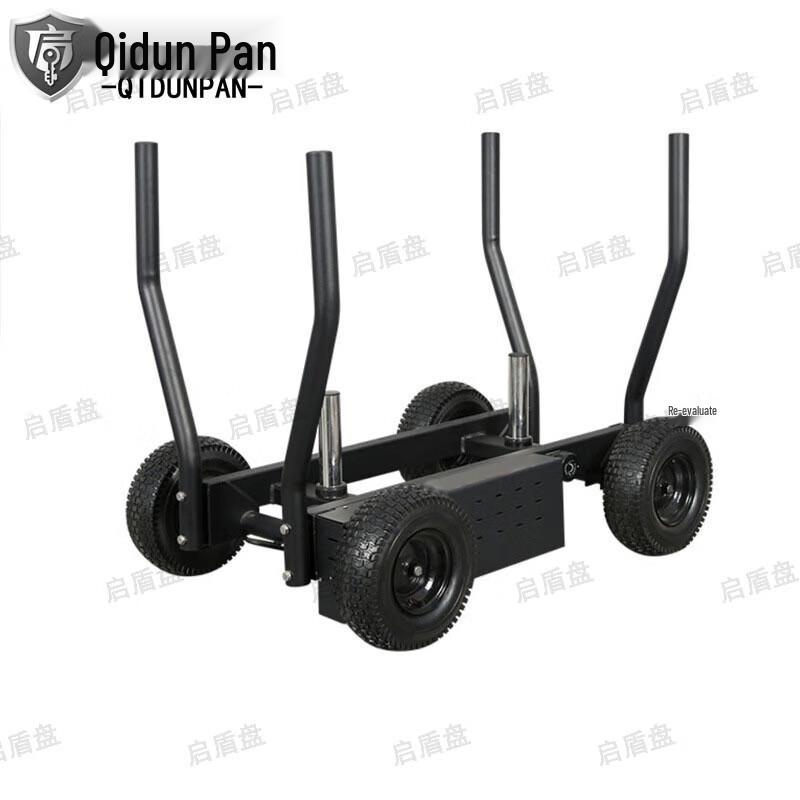 Adjustable Wheeled Fitness Sled with Magnetic Resistance